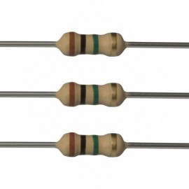 15pcs 1M Ohm Resistor 1/4W (0.25 Watt) Metal Film 5% Tolerance Resistor