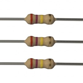 15pcs 270k Ohm Resistor 1/4W (0.25 Watt) Metal Film 5% Tolerance Resistor