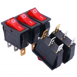 5Pcs SPST 3 Pins 2 Position ON/Off Boat Rocker Switch Toggle