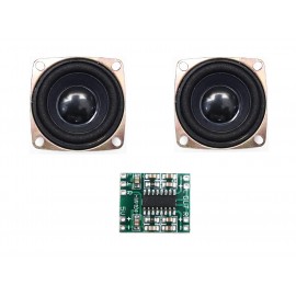 Combo Of PAM8403 (HW-104) 3+3 watts Power Amplifier Board + 4ohm 3W Mini Magnet Speaker