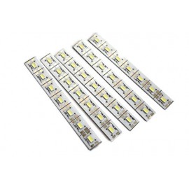 Generic 4V 7 LED strip aluminium Light Bulbs , Multicolour - Pack of 10